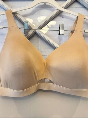 Cacique Womens  BRA 44DD Beige Lightly Lined Lane Bryant NO WIRE
